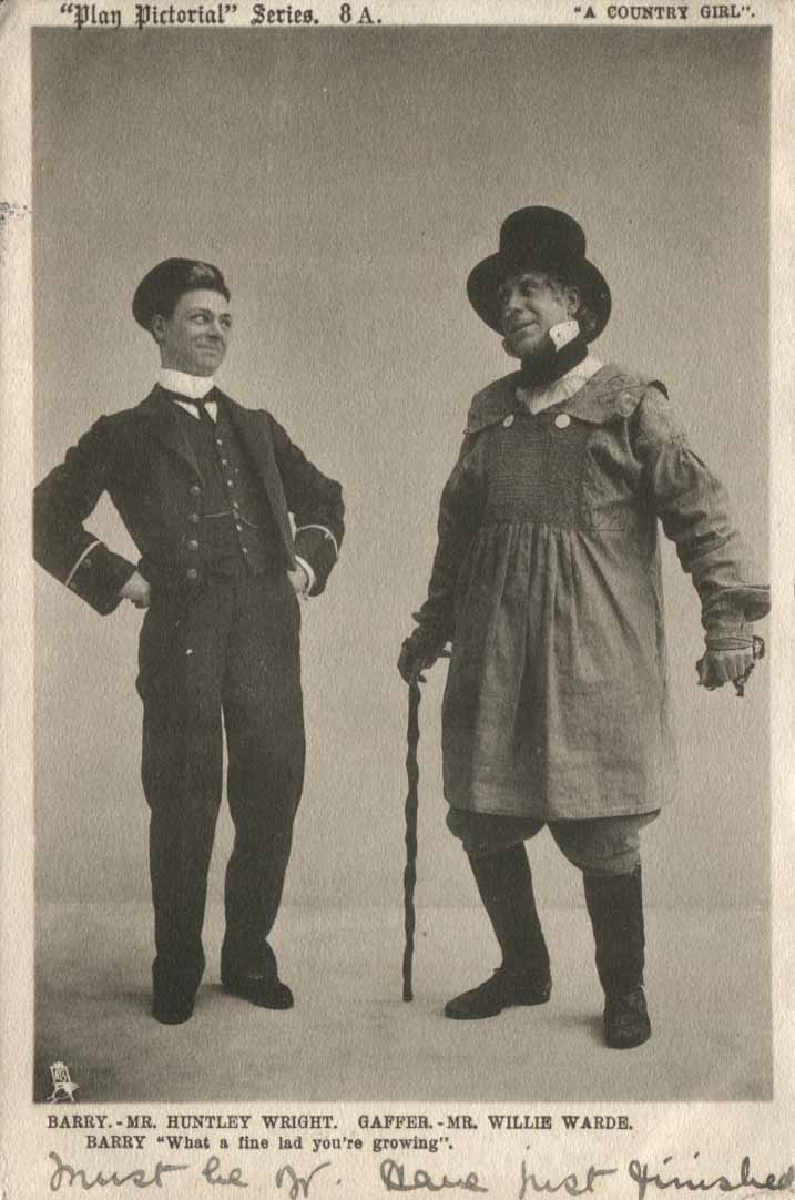 A Country girl. Mr. Huntley Wright as Barry, Mr. Wiliie Warde as Gaffer